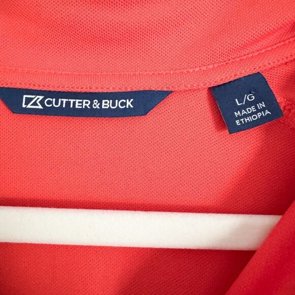 Cutter & Buck Quarter Zip Pullover – Bright Orange, Size Large, Like New - Picture 4 of 7